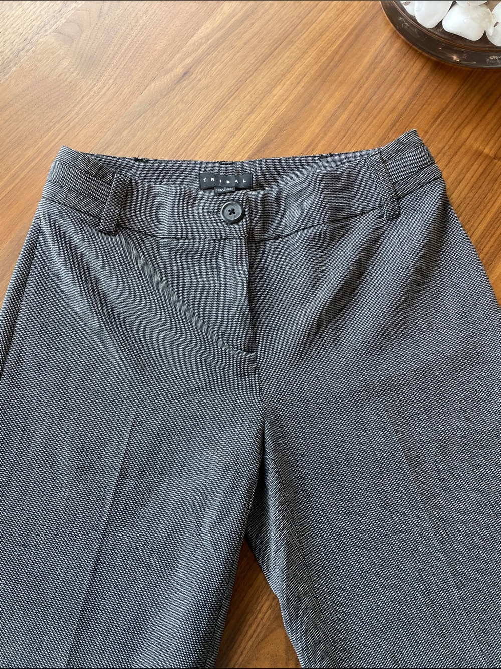 Tribal Charcoal Gray Women's Dress Pants